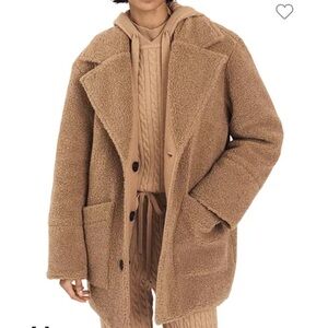 Derek Lam 10 Crosby Amelie Faux Shearling Reversible Jacket